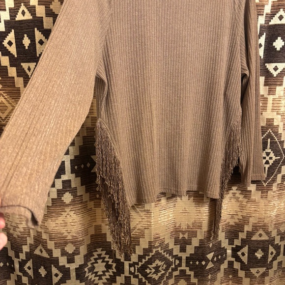 Women’s SHEIN Ribbed Sweater With Fringe Sides, Size 4XL, Fits like a 2XL - Picture 5 of 8